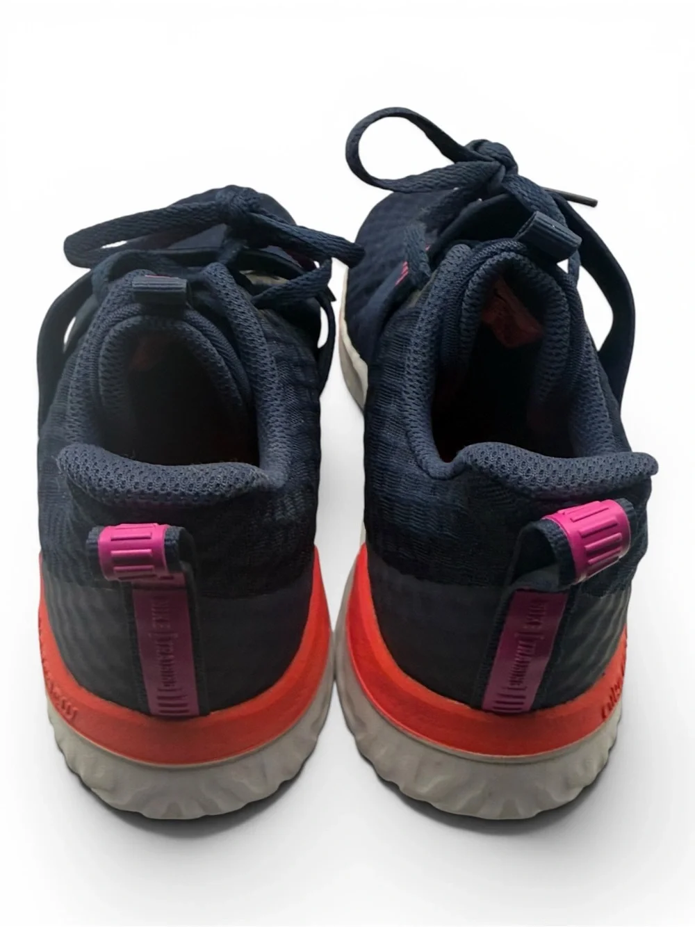 Nike Navy and Pink Women's Athletic Sneaker